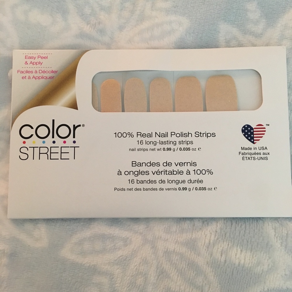 Color Street nail polish strips, “Pop the Bubbly”